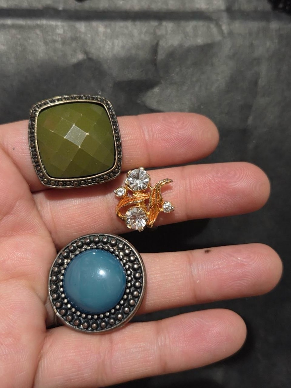 Unknown Brand Olive Green and Turquoise Trio Women’s Jewelry Set